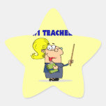 number one teacher cartoon graphic sticker