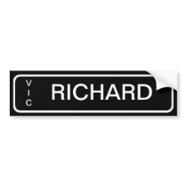 Number Plate Bedroom Door Labels Bumper Sticker
