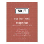 Number Plate Moving Announcement invitations