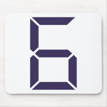 Number - Six - 6 mousepads by Thinkdifferent Number - Six - 6 mousepads