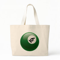 NUMBER SIX BILLIARDS BALL TOTE BAGS