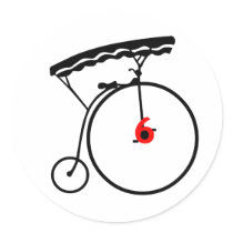 Number Six Sticker