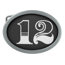 Number twelve belt buckle belt buckles