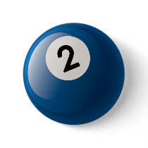 NUMBER TWO BILLIARDS BALL buttons by dgpaulart NUMBER TWO BILLIARDS BALL buttons