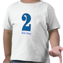 number two boy, Child's Name Tshirt
