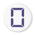 Number - Zero - 0 magnets by Thinkdifferent Number - Zero - 0 magnets
