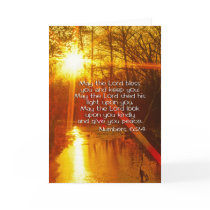 NUMBERS 6:24 BIBLE VERSE - MAY THE LORD BLESS YOU CARDS