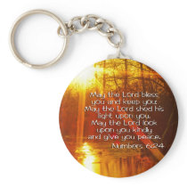 NUMBERS 6:24 BIBLE VERSE - MAY THE LORD BLESS YOU KEY CHAINS
