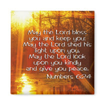 NUMBERS 6:24 BIBLE VERSE - MAY THE LORD BLESS YOU REFRIGERATOR MAGNETS