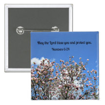 Numbers 6:24 May the Lord bless you.... Button
