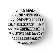 numbers B/W Pinback Buttons