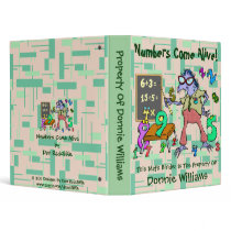 Numbers Come Alive! Vinyl Binder