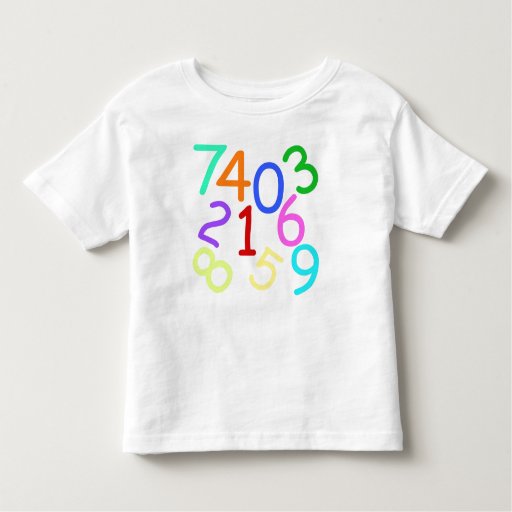 Numbers - Kids T-shirt | Zazzle