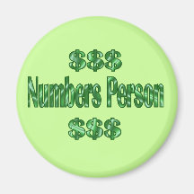 Numbers Person Fridge Magnet
