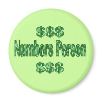 Numbers Person magnets