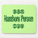 Numbers Person mousepads