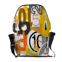 Numbers Rickshaw Messenger Bag