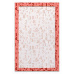numbers stationery