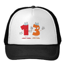 Número feliz 13 gorra