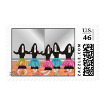 Nun Ballerinas Postage Stamps
