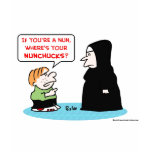 nun nunchucks t-shirts