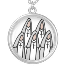 Nun Pendant Necklace necklaces