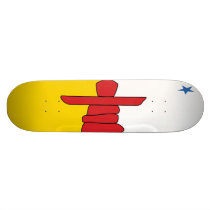 Nunavut Flag Skateboard