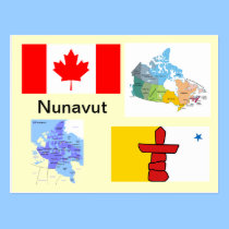 Nunavut Territory Canada postcards