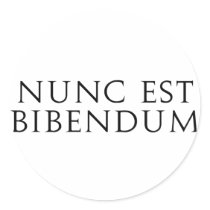 Nunc Est Bibendum stickers by alternateworlds Nunc Est Bibendum stickers