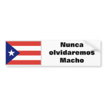 Nunca olvidaremos Macho Bumper Stickers