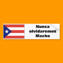 Nunca olvidaremos Macho bumper stickers