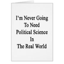Nunca voy a necesitar ciencia política en el R Tarjetón