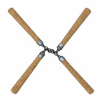 Nunchucks embroidered shirts