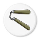 Nunchucks Fridge Magnets