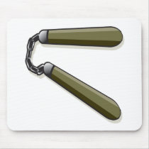 Nunchucks mousepads