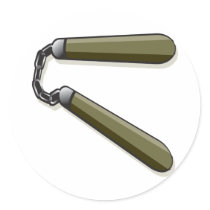Nunchucks stickers