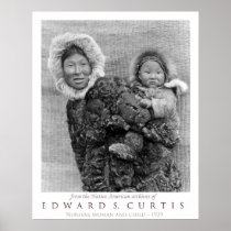 Nunivak Woman Carrying Child Print