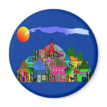 "Nuns of the Village" Whimsical Art Gifts magnets