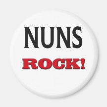 Nuns Rock Fridge Magnet