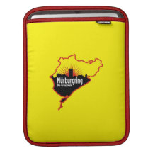 Nurburgring Nordschleife race track, Germany iPad Sleeve