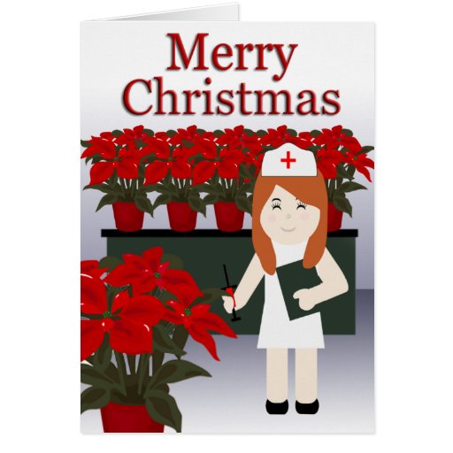 Nurse 5 Christmas Greeting Card | Zazzle