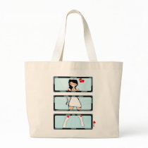 Nurse AkaKo Split Screens Tote Bags