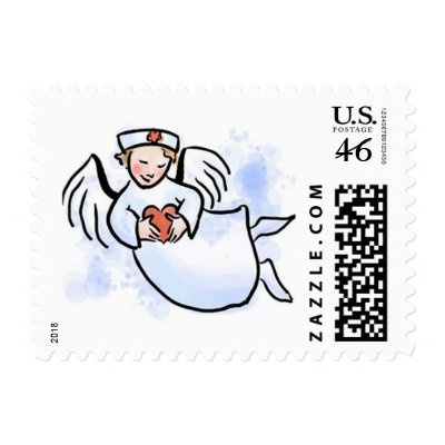 Nurse Angel Postage Stamps