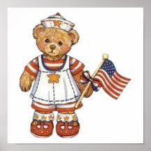 Nurse Bear Posters