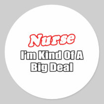 Nurse...Big Deal Round Stickers
