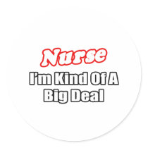 Nurse...Big Deal Round Stickers