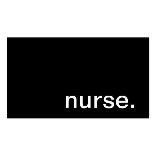 Nurse Business Card