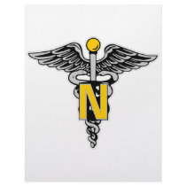 Nurse Caduceus Customized Letterhead