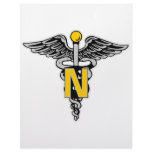 Nurse Caduceus Customized Letterhead