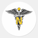 Nurse Caduceus Stickers